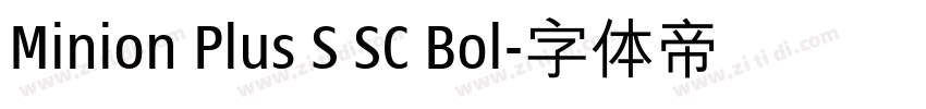 Minion Plus S SC Bol字体转换